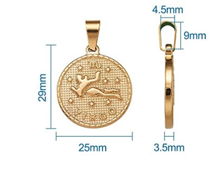 Constellation Necklace, Zodiac Necklace, Gold Stainless Necklace